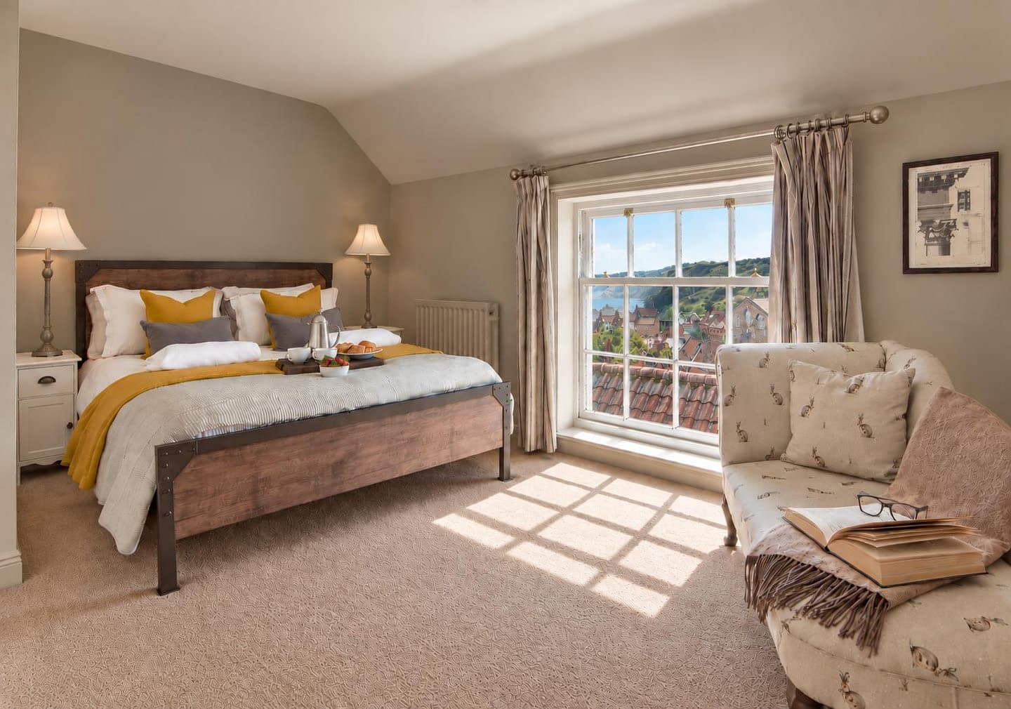 The master bedroom at Roseworth Cottage — photograph 1