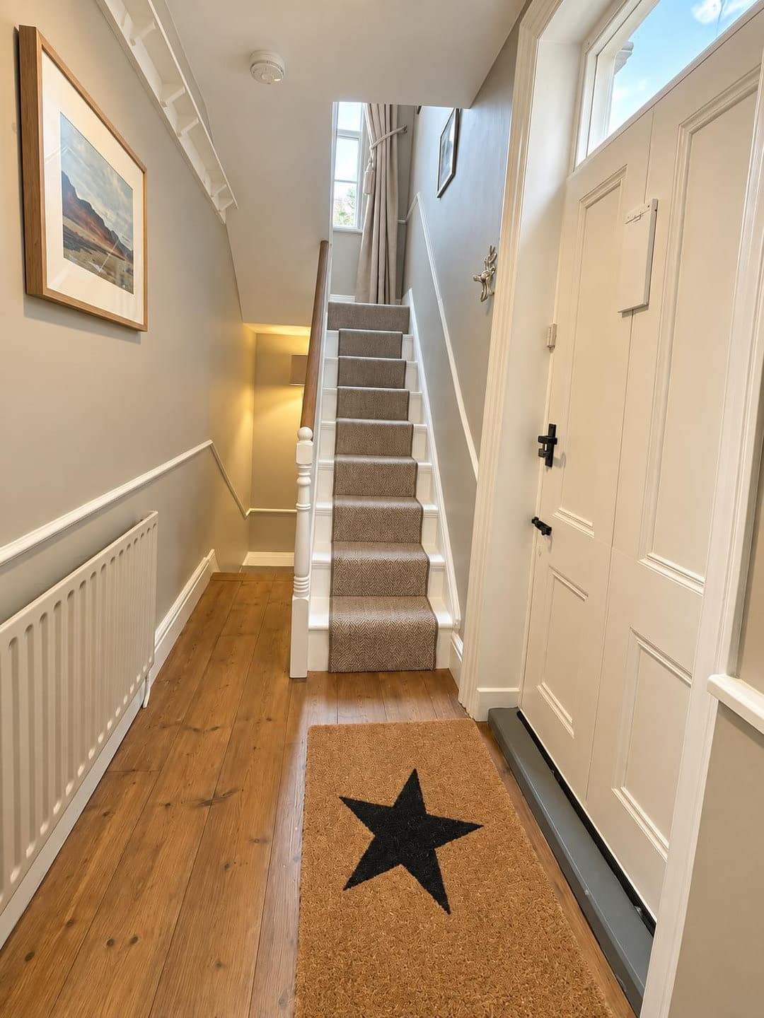 The hallway and stairs inside Roseworth