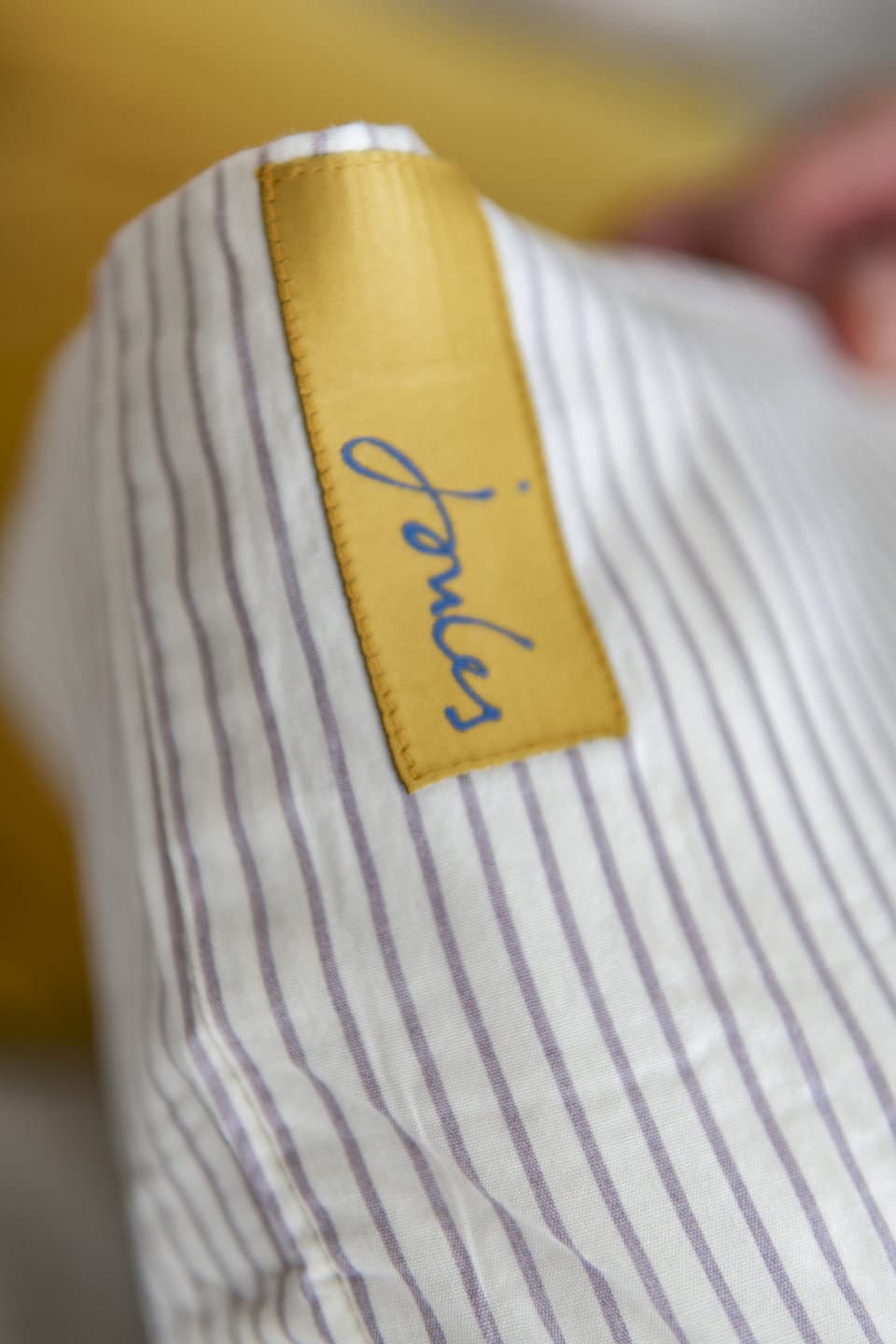 A Joules fabric label